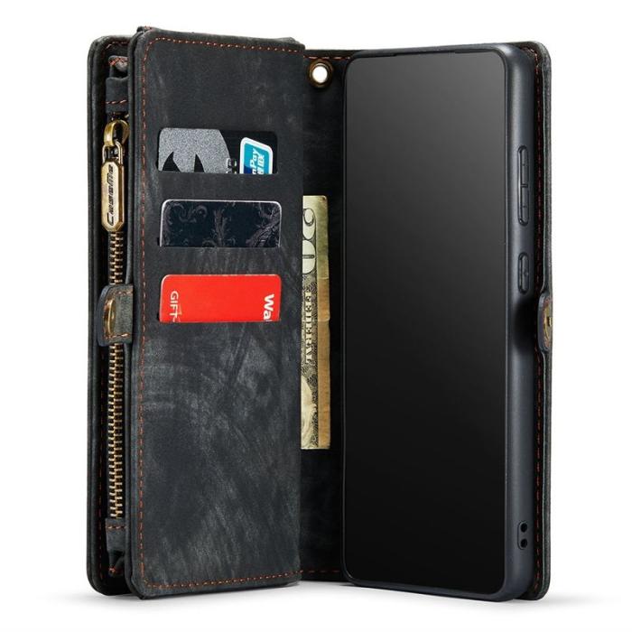 Caseme - CASEME Multi-function Wallet Skal för Samsung Galaxy S21 FE - Svart