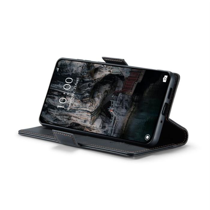 Caseme - CASEME Xiaomi 14T Pro Läderfodral RFID Skydd 3 Kort Svart