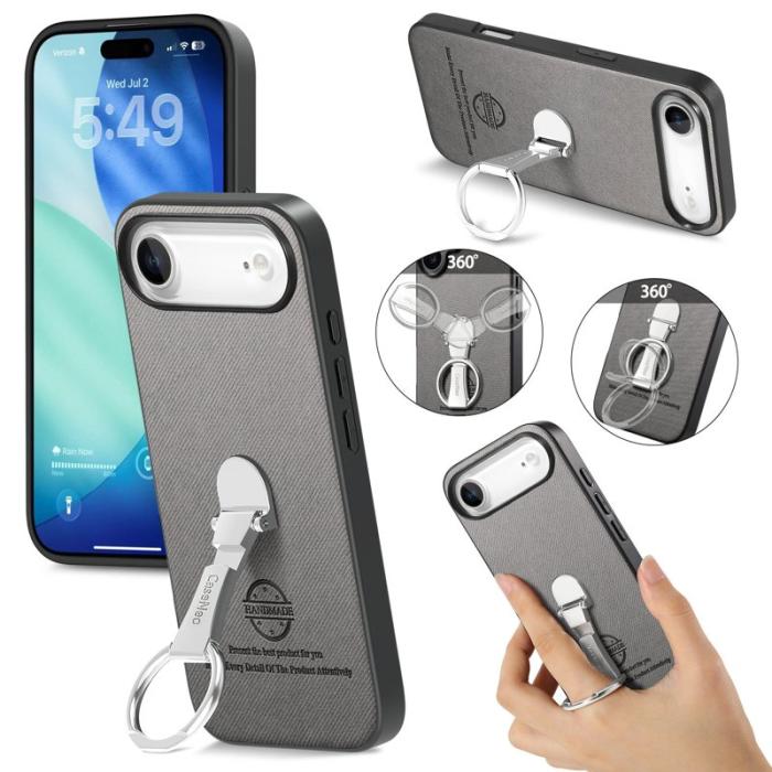 CASENEO - CASENEO BW-12 iPhone Air Fodral med Kickstand Grå