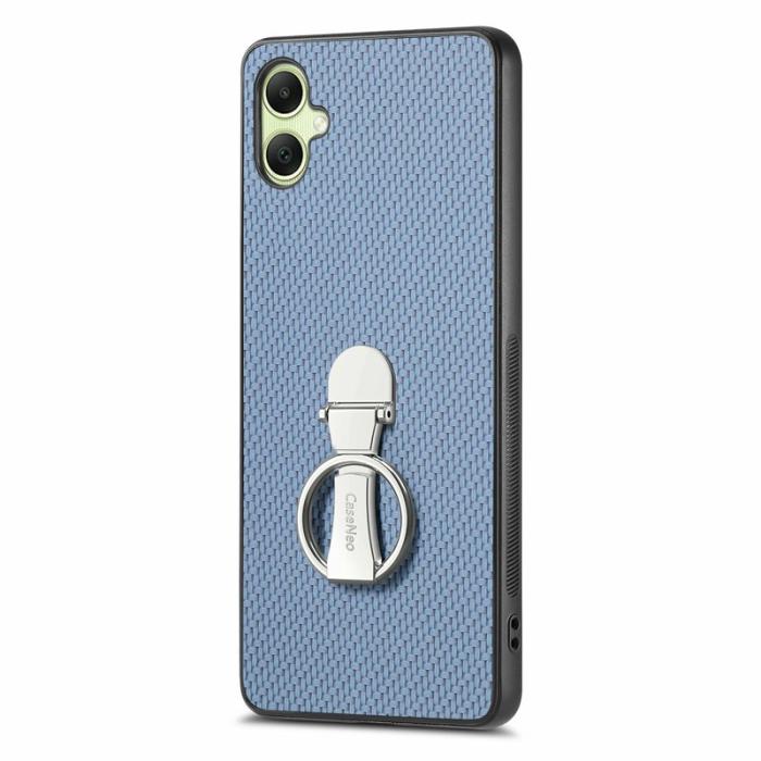 CASENEO - CASENEO C1-19 Samsung Galaxy A06 Fodral Läder Kickstand Blå