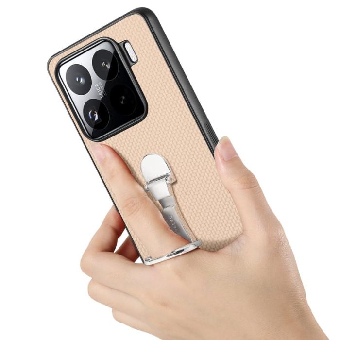 CASENEO - CASENEO C1-19 Xiaomi 15 Skal Fällbart Ställ i Läder - Brun