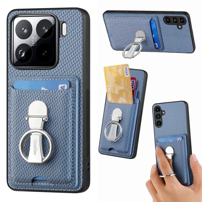 CASENEO - CASENEO C1-9 Fodral för Xiaomi 15 med Kickstand Blå