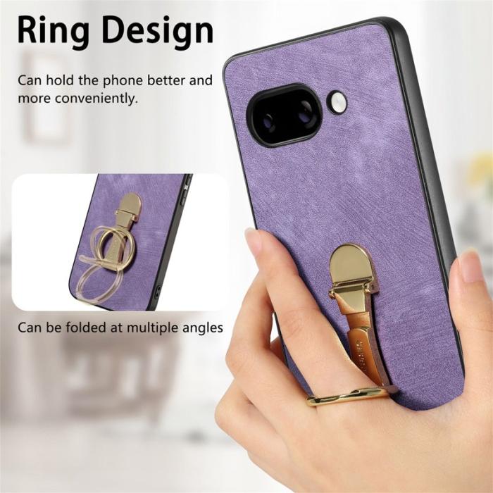 CASENEO - CASENEO D22 Fodral för Google Pixel 9a - Äkta läder - Lila