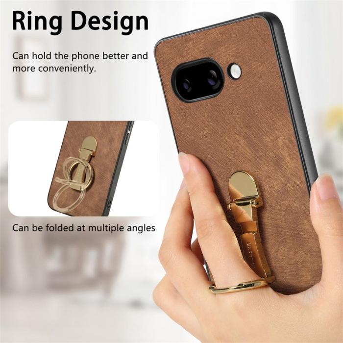 CASENEO - CASENEO D22 Fodral för Google Pixel 9a - Äkta läder - Brun