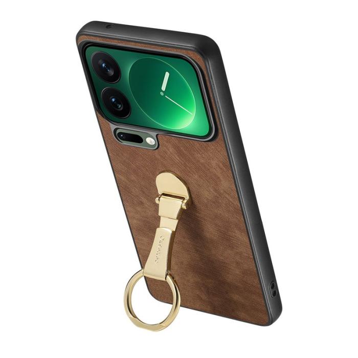 CASENEO - CASENEO D22 Fodral för Xiaomi 17 Pro - Fällbart Ställ - Brun