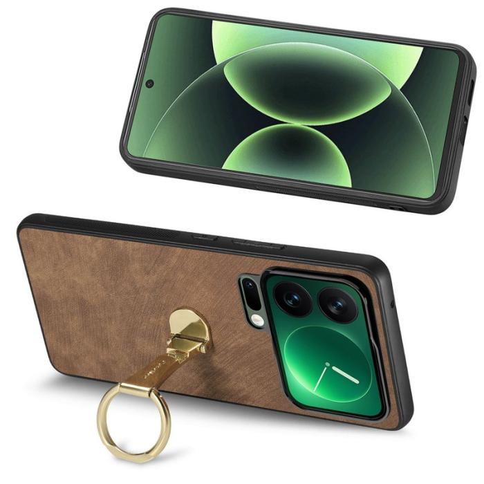 CASENEO - CASENEO D22 Fodral för Xiaomi 17 Pro - Fällbart Ställ - Brun