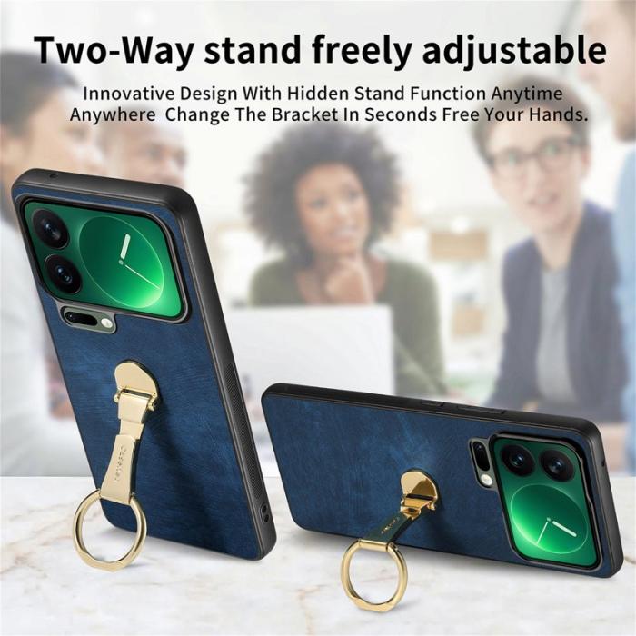 CASENEO - CASENEO D22 Fodral för Xiaomi 17 Pro i Retro Läder - Blå