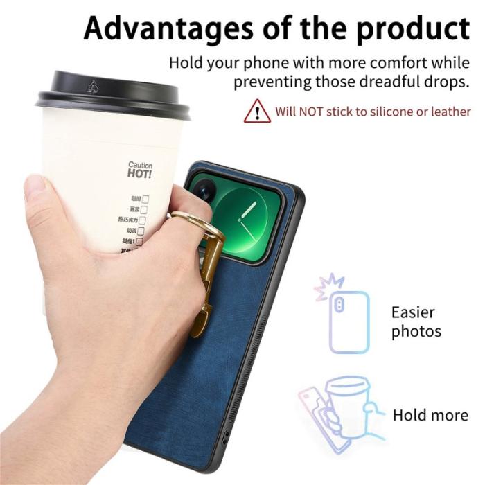 CASENEO - CASENEO D22 Fodral för Xiaomi 17 Pro i Retro Läder - Blå