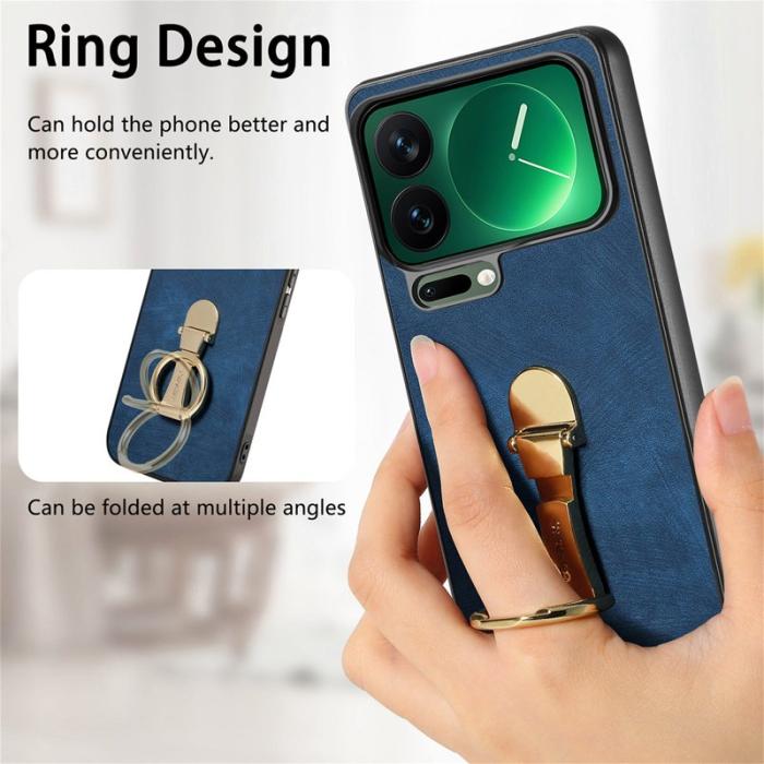 CASENEO - CASENEO D22 Fodral för Xiaomi 17 Pro i Retro Läder - Blå