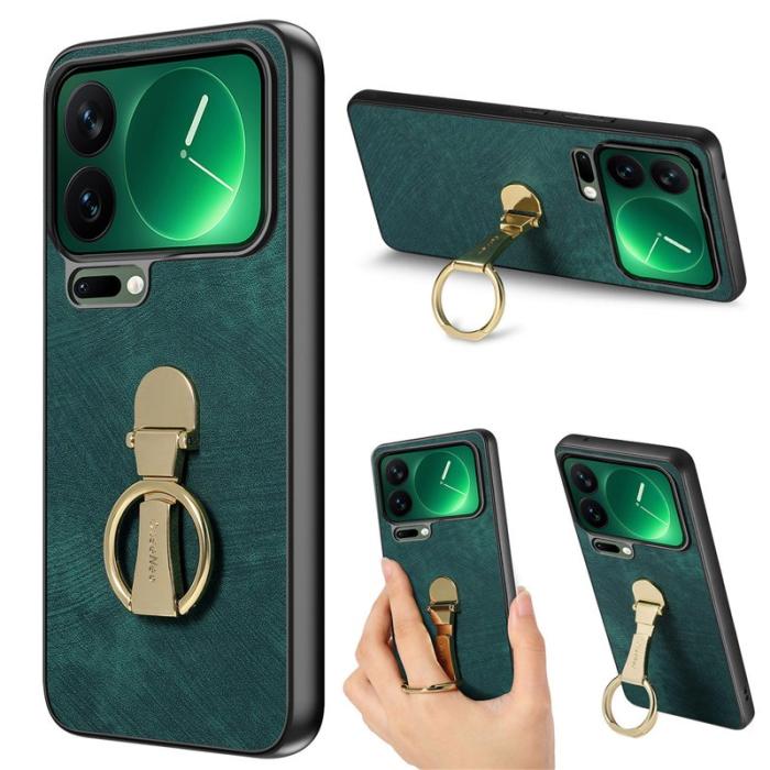 CASENEO - CASENEO D22 Fodral för Xiaomi 17 Pro i Retro Läder - Grön