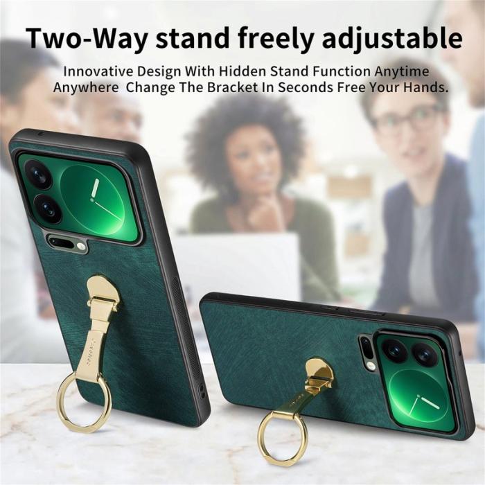 CASENEO - CASENEO D22 Fodral för Xiaomi 17 Pro i Retro Läder - Grön