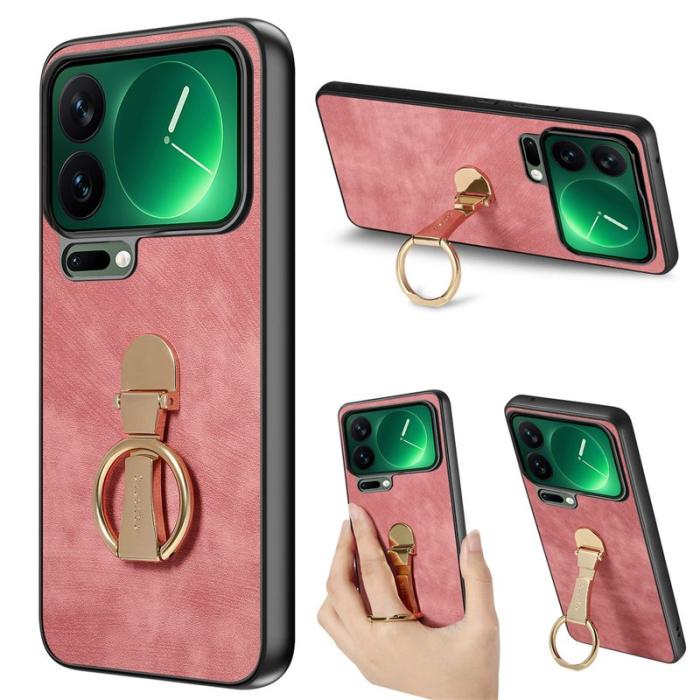 CASENEO - CASENEO D22 Fodral för Xiaomi 17 Pro i Retro Läder - Rosa