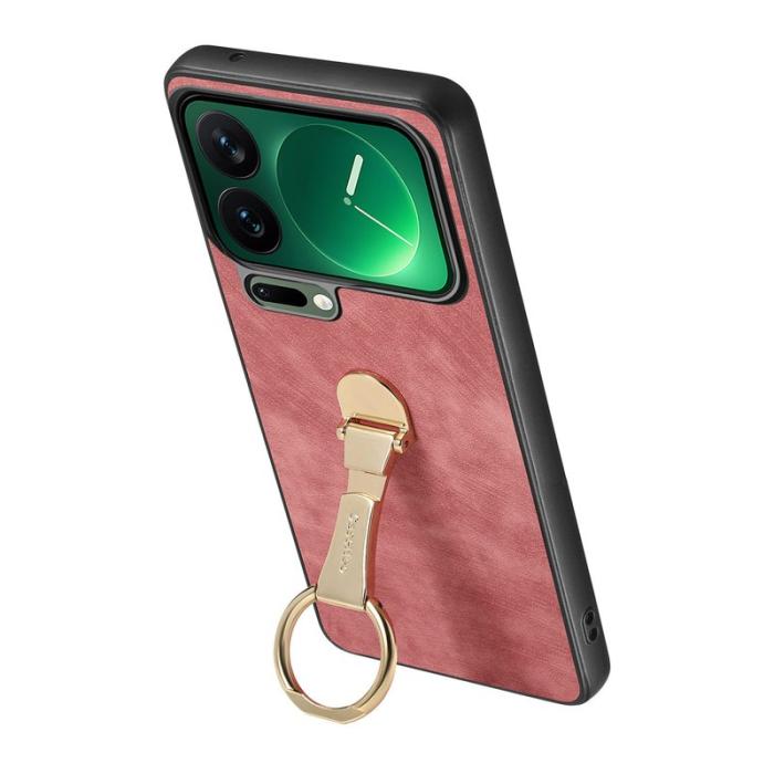 CASENEO - CASENEO D22 Fodral för Xiaomi 17 Pro i Retro Läder - Rosa