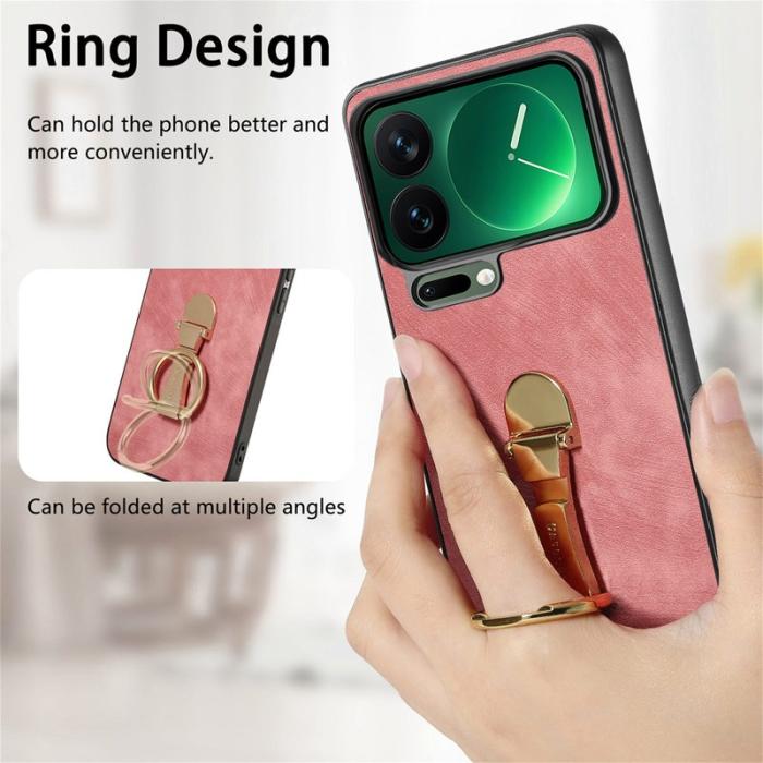 CASENEO - CASENEO D22 Fodral för Xiaomi 17 Pro i Retro Läder - Rosa