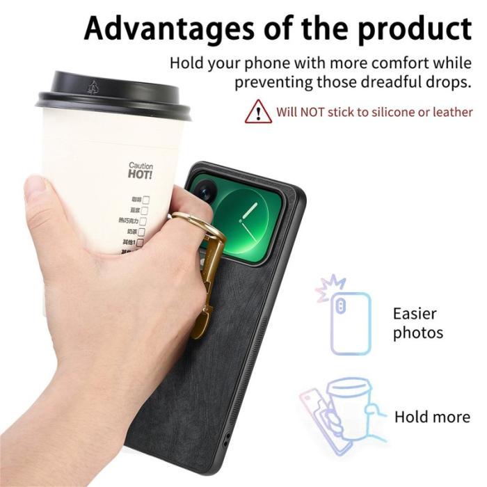 CASENEO - CASENEO D22 Fodral för Xiaomi 17 Pro i Retro Läder - Svart