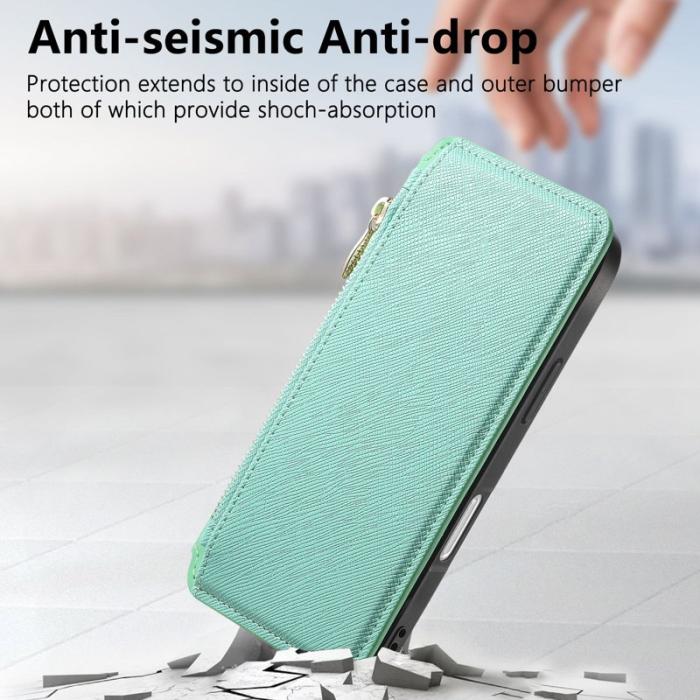 CASENEO - CASENEO iPhone 16 Plus Fodral Äkta läder - Grön