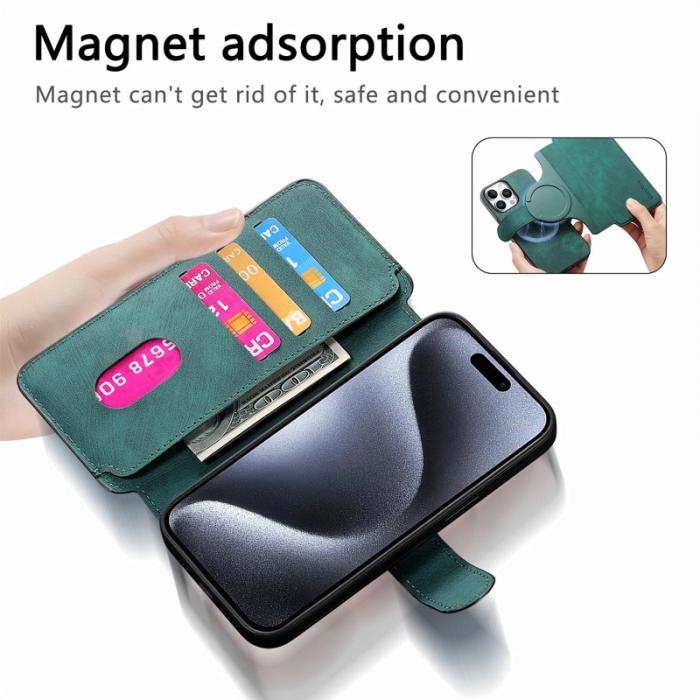 CASENEO - CASENEO iPhone 16 Pro Max Fodral Äkta läder - Grön