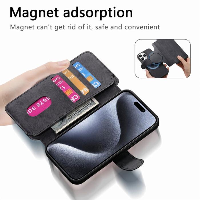 CASENEO - CASENEO iPhone 16 Pro Fodral Äkta läder - Svart