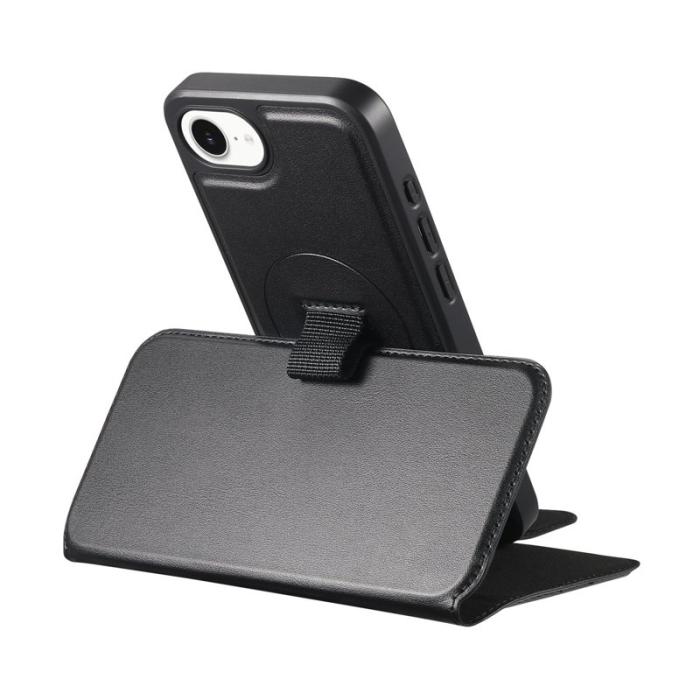 CASENEO - CASENEO iPhone 16e Fodral Äkta läder - Svart