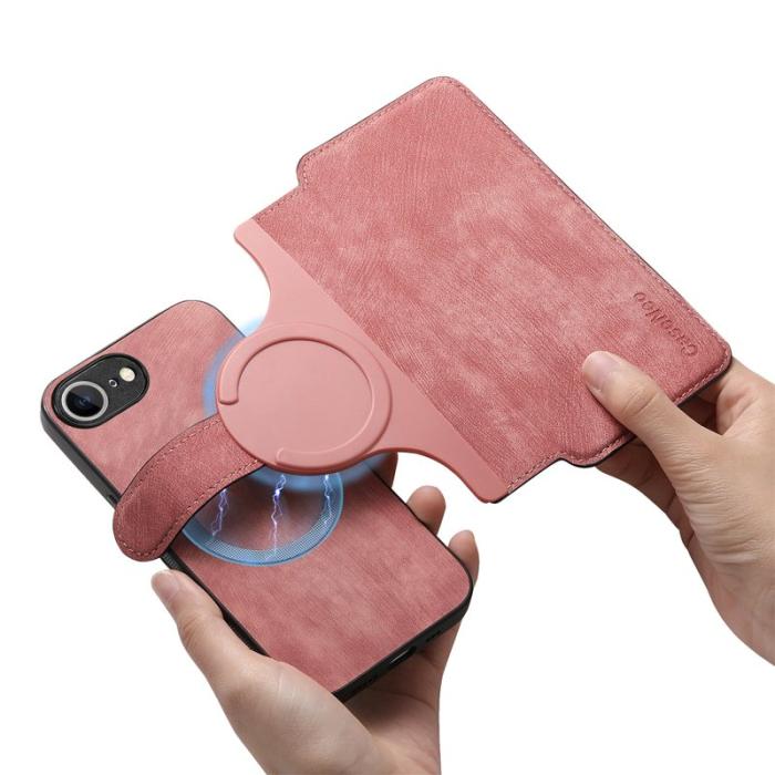 CASENEO - CASENEO iPhone 16e Fodral Äkta läder - Pink