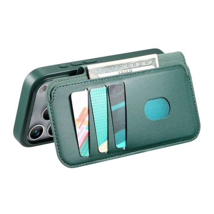 CASENEO - CASENEO iPhone 17 Pro Magnetiskt Fodral RFID Blockering Grön