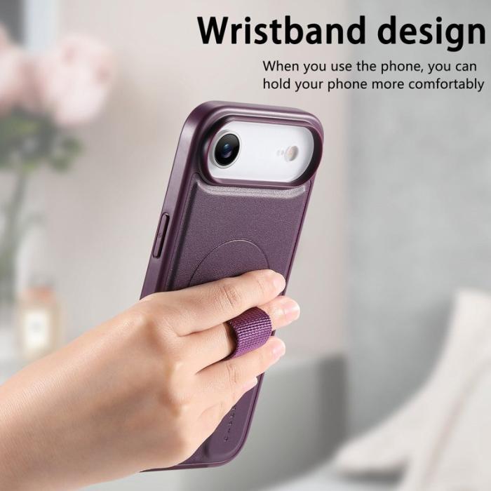 CASENEO - CASENEO iPhone Air Fodral Magnetiskt PU Läder - Lila