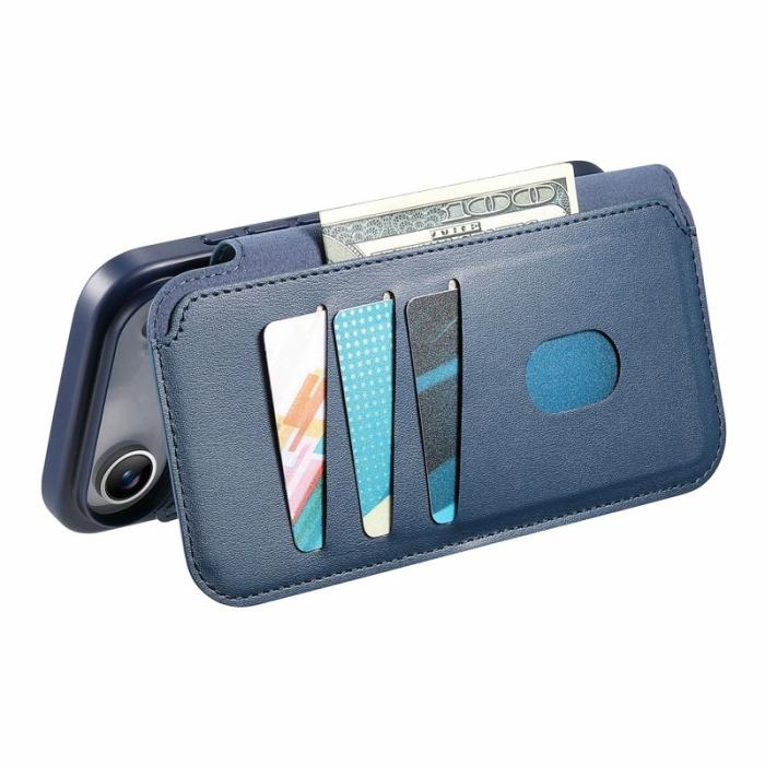 CASENEO - CASENEO iPhone Air Skal RFID Blocker Läder Blå