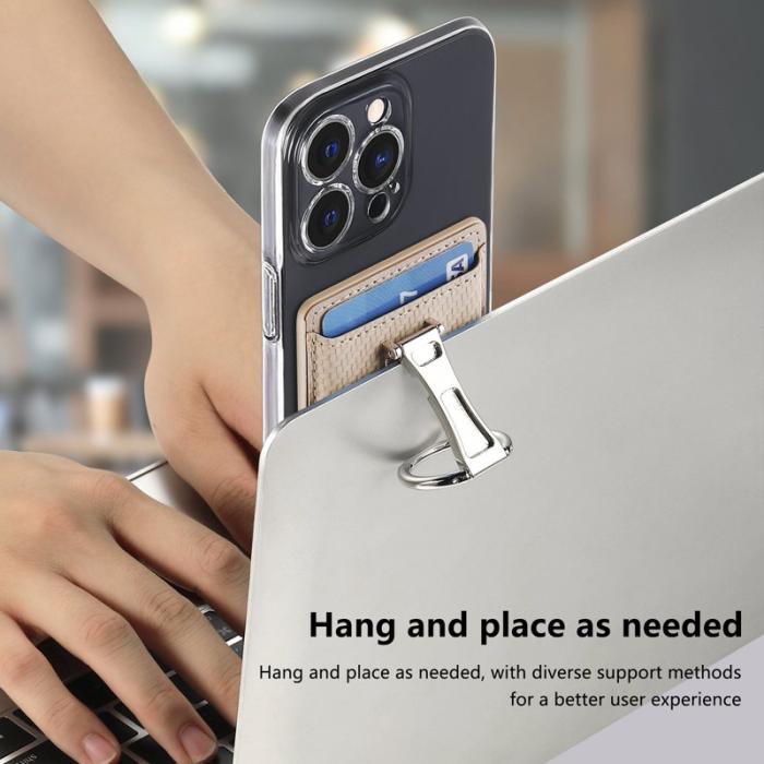 CASENEO - CASENEO KB-42 Card Holder - Äkta läder - Beige - Kickstand