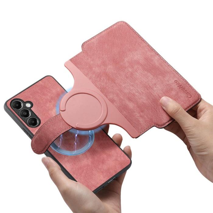 CASENEO - CASENEO Samsung Galaxy A14 5G Fodral Äkta läder - Pink