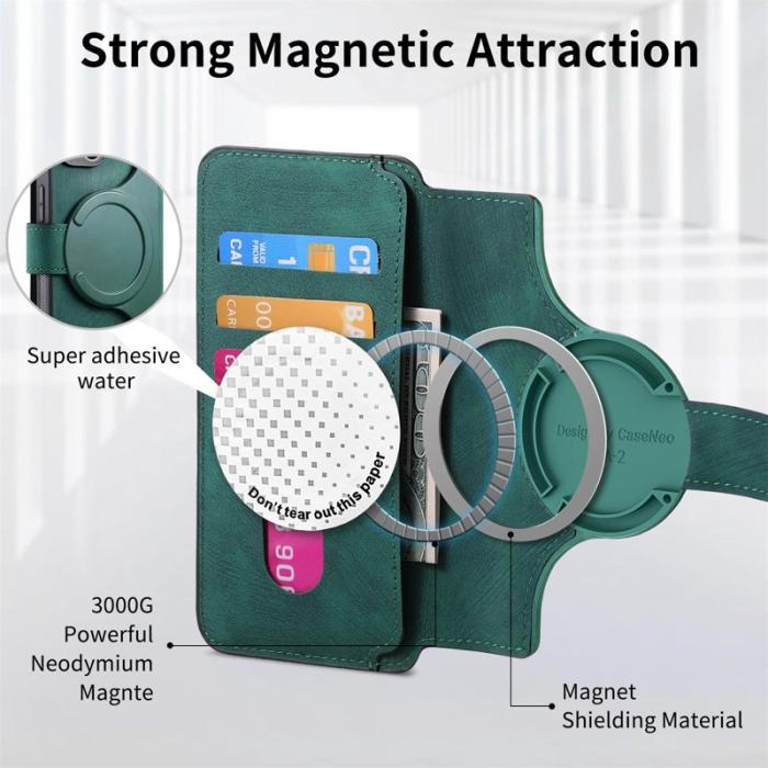 CASENEO - CASENEO Magnetic Case för Samsung Galaxy A35 5G - Grön