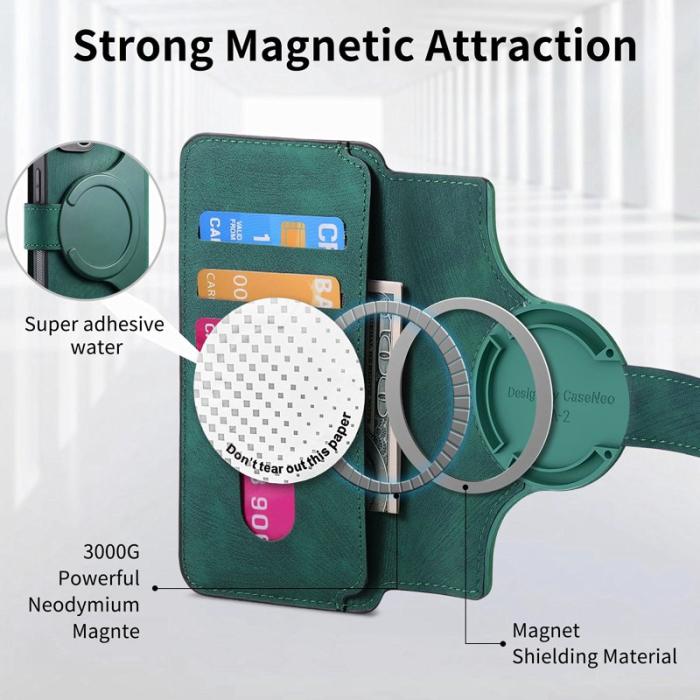 CASENEO - CASENEO Magnetic Case för Samsung Galaxy A53 5G - Grön