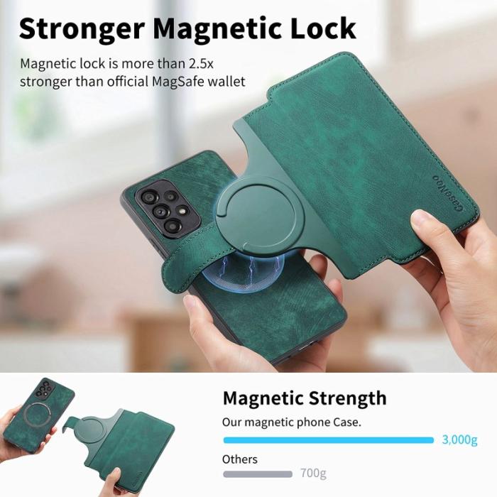 CASENEO - CASENEO Magnetic Case för Samsung Galaxy A53 5G - Grön