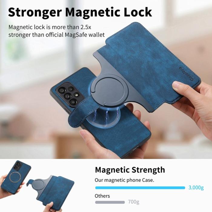 CASENEO - CASENEO Magnetic Case för Samsung Galaxy A53 5G - Mörkblå
