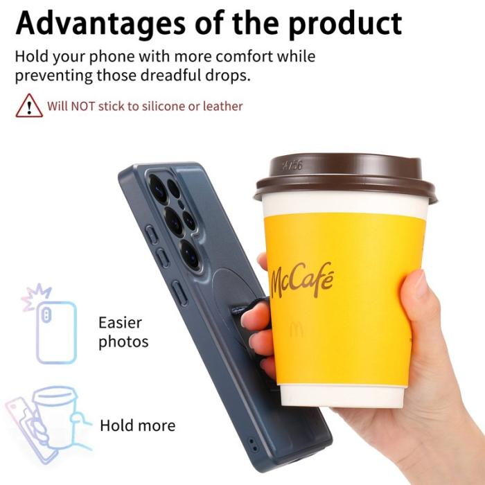 CASENEO - CASENEO Samsung Galaxy S25 Ultra Fodral - PU Läder - Blå