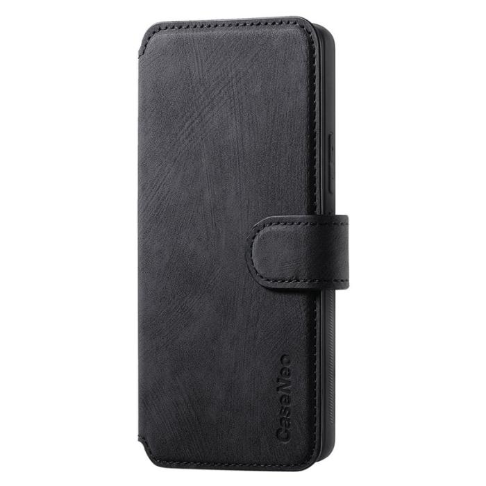CASENEO - CASENEO Magnetic Case Samsung Galaxy A35 5G Läderfodral Svart