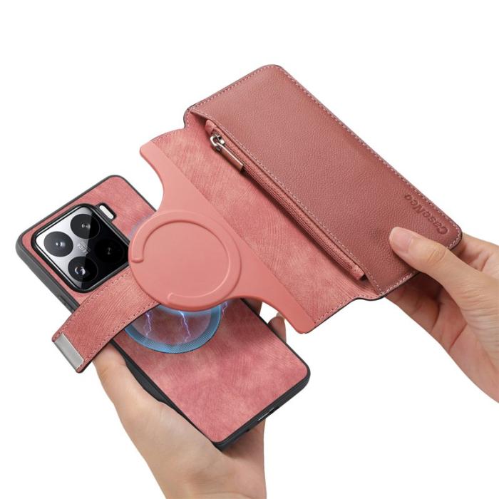 CASENEO - CASENEO MW-02 Fodral för Xiaomi 15 Pro i Läder - Rosa