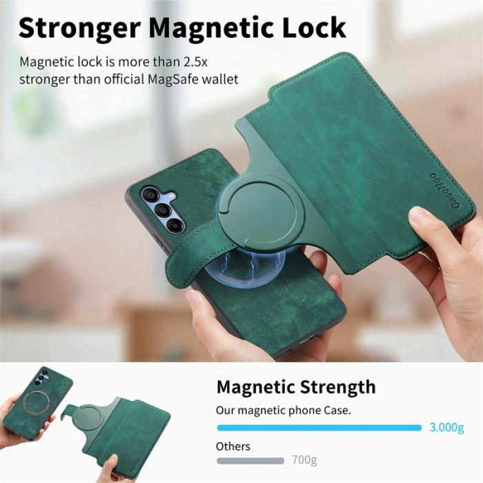 CASENEO - CASENEO MW-03 Fodral för Samsung Galaxy A06 4G Grön