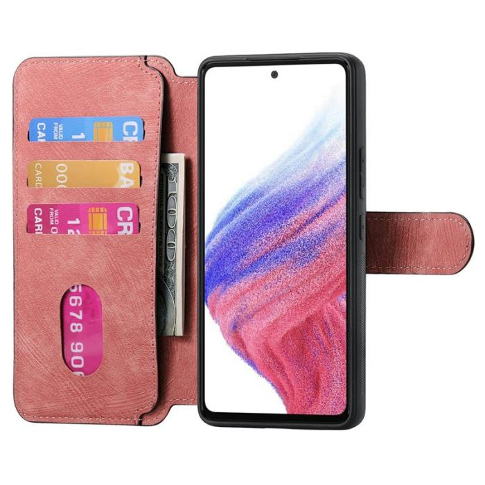 CASENEO - CASENEO MW-03 Fodral för Samsung Galaxy A06 4G Läder TPU Rosa