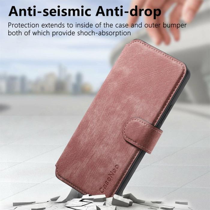 CASENEO - CASENEO MW-03 Fodral för Samsung Galaxy A06 4G Läder TPU Rosa