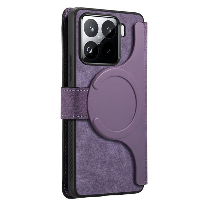 CASENEO - CASENEO MW-03 Fodral för Xiaomi 15 Pro Läder+TPU - Lila