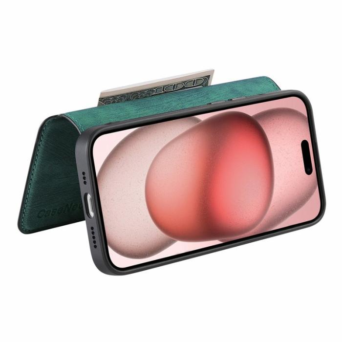 CASENEO - CASENEO MW-03 iPhone Air Fodral med Avtagbart Plånbok Grön