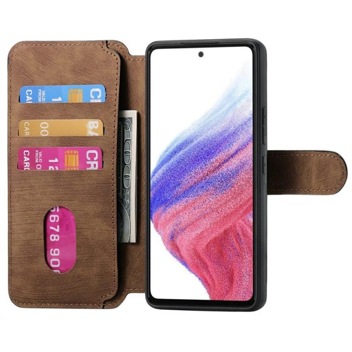 CASENEO - CASENEO MW-03 Samsung Galaxy A06 4G Skal Läder TPU Brun