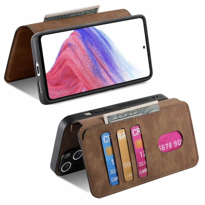 CASENEO - CASENEO MW-03 Samsung Galaxy A06 4G Skal Läder TPU Brun