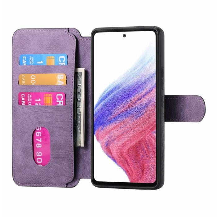 CASENEO - CASENEO MW-03 Samsung Galaxy S24 FE Skal Läder TPU Lila