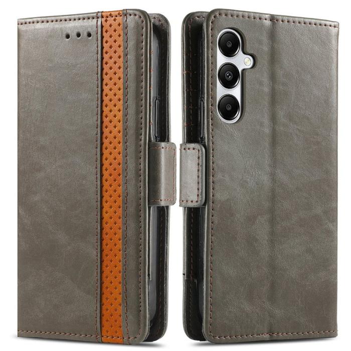 CASENEO - CASENEO Samsung Galaxy A55 5G Fodral PU Läder Ställ Grey