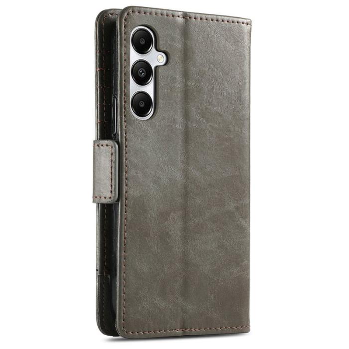 CASENEO - CASENEO Samsung Galaxy A55 5G Fodral PU Läder Ställ Grey