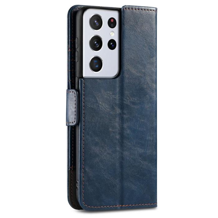 CASENEO - CASENEO Samsung Galaxy S21 Ultra 5G Skal med RFID - Mörkblå