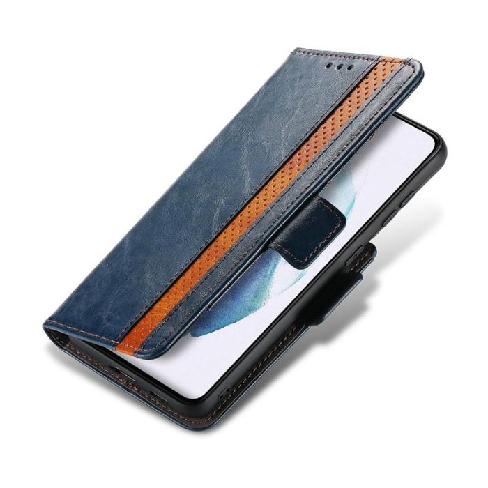 CASENEO - CASENEO Samsung Galaxy S21 Ultra 5G Skal med RFID - Mörkblå