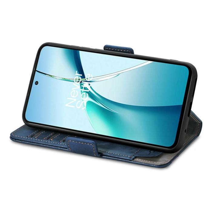 CASENEO - CASENEO Samsung Galaxy S24 FE Fodral PU Läder Ställ Dark Blue