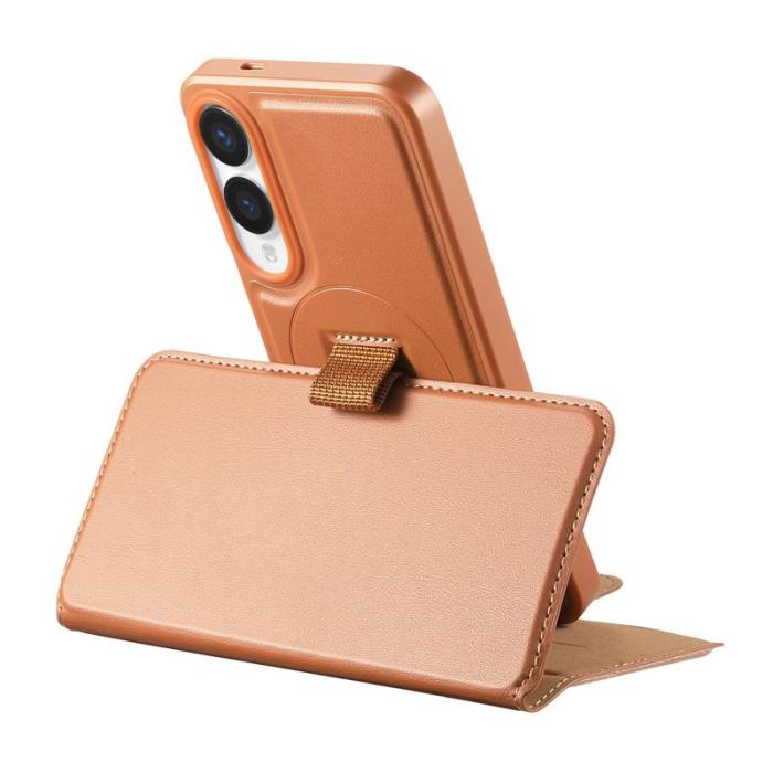 CASENEO - CASENEO Samsung Galaxy S25 Edge Fodral Äkta läder - Brun